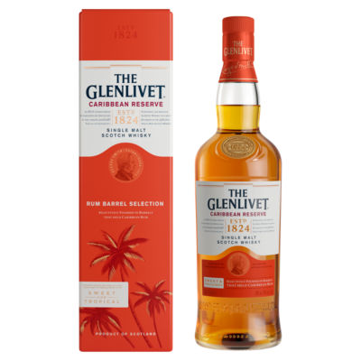 The Glenlivet Single Malt Whisky Caribbean Reserve 70cl (British brand)