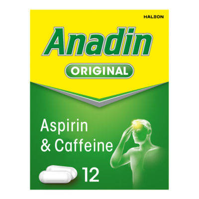 Anadin Original pain relief tablets 12s - British product