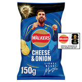 Walkers cheese & onion sharing crisps 150g (British brand)