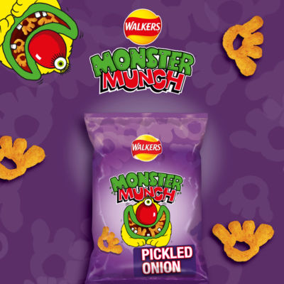Walkers Monster Munch Pickled Onion Multipack 6x20g (British brand)