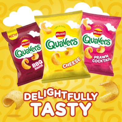 Walkers Quavers Cheese snacks 6x16g (British brand)