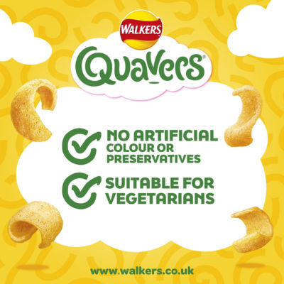 Walkers Quavers Cheese snacks 6x16g (British brand)