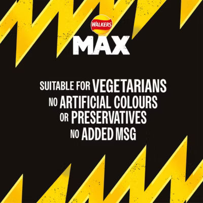 Walkers Max Strong Jalapeño & Cheese sharing crisps 140g (British brand)