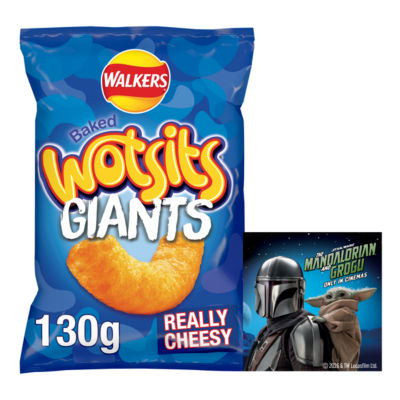Walkers Wotsits Giants Really Cheesy Sharing Crisps 130g