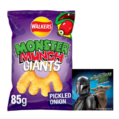 Walkers Monster Munch pickled onion crisps 85g (British brand)