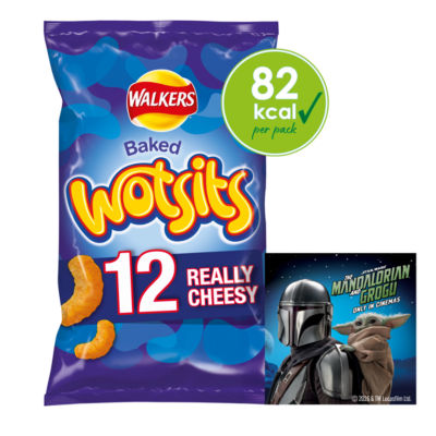 Walkers Wotsits Cheese Corn Snacks Multipack 12x16.5g