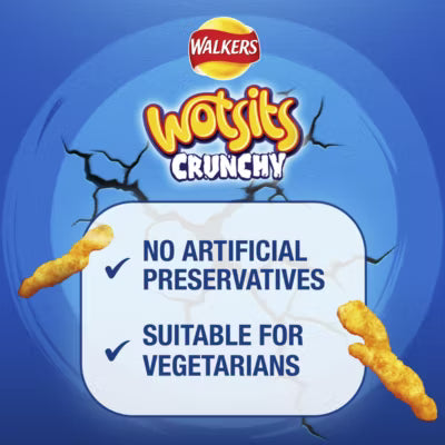 Walkers Wotsits Crunchy Really Cheesy Crisps 140g (British brand)