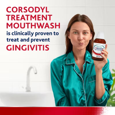 Corsodyl medicated mouthwash Fresh Mint 300ml - British product