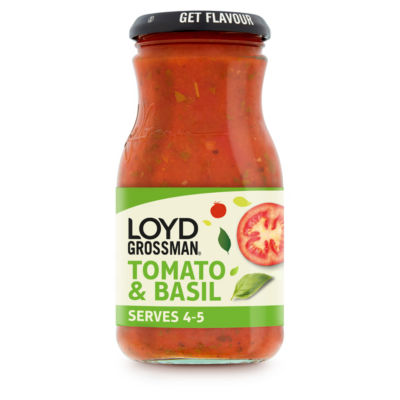 Loyd Grossman Tomato & Basil Pasta Sauce 660g, UK version