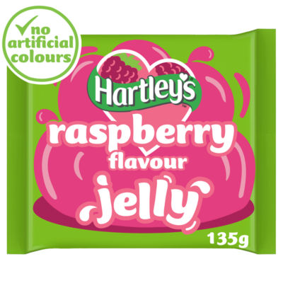 Hartley's raspberry flavour tablet jelly 135g, UK version