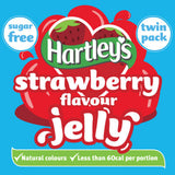 Hartley's strawberry jelly crystals sugar free twin pack 46g, UK version