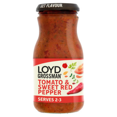 Loyd Grossman Tomato & Sweet Red Pepper Pasta Sauce 350g, UK version