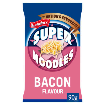 Batchelors Super Noodles Bacon Noodle Block 90g - British product
