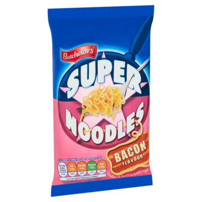 Batchelors Super Noodles Bacon Noodle Block 90g - British product