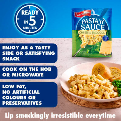 Batchelors pasta sauce mix Cheese, Leek & Ham flavour 99g - British product