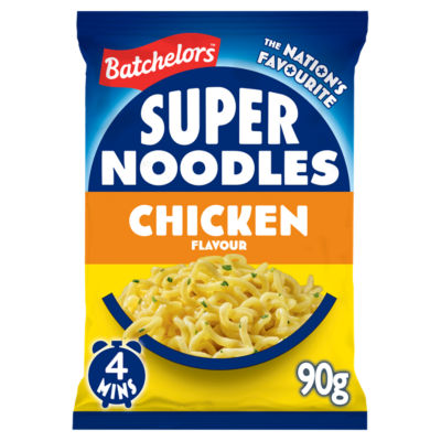Batchelors chicken flavour packet noodles 90g - British product