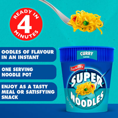 Batchelors curry flavour instant noodle pot 75g - British product