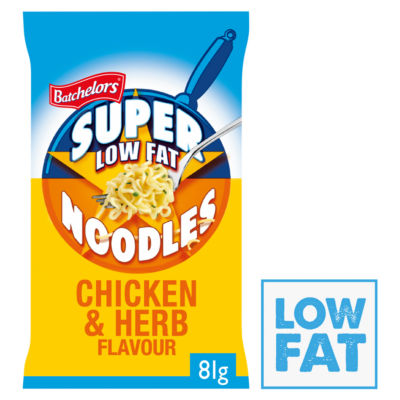 Batchelors Super Noodles Low Fat Chicken & Herb Flavour Noodle Block 81g