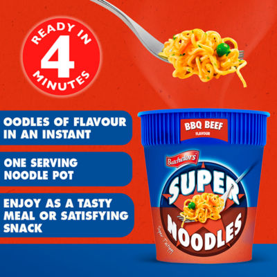 Batchelors Big Super Noodles BBQ Beef 100g - British product
