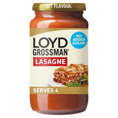Loyd Grossman No Added Sugar Red Tomato Lasagne Sauce 450g