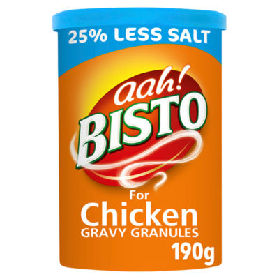 Bisto Reduced Salt Chicken Gravy Granules 190g - British product
