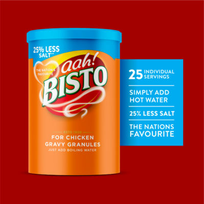 Bisto Reduced Salt Chicken Gravy Granules 190g - British product