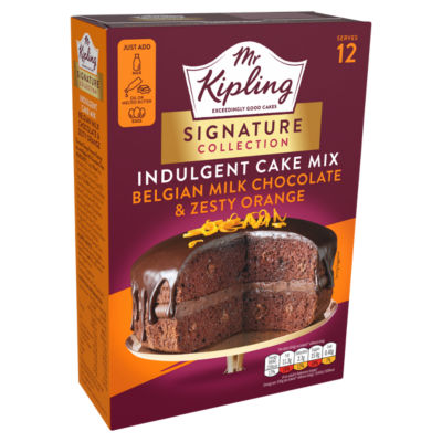 Mr Kipling Chocolate Orange Cake Mix 416g, imported from the UK