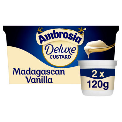 Ambrosia Madagascan vanilla custard dessert pots 2 x 120g - British product