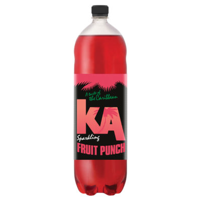 KA Fruit Punch fizzy drink 2L bottle, UK version