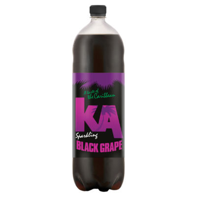 KA sparkling grape flavoured fizzy drink 2 litres, UK version