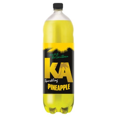 KA Pineapple Flavoured Fizzy Drink 2 Litre Bottle, UK version