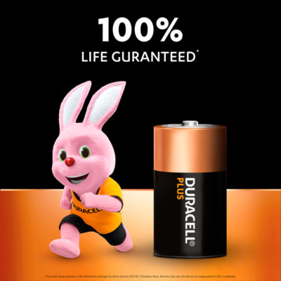 Duracell Plus D alkaline batteries 4 pack - British product
