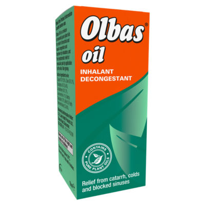 Olbas Oil Inhalant Decongestant 12ml, imported from the UK