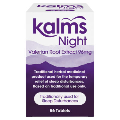 Kalms Night Valerian Root Extract 96mg 56 Tablets, UK version