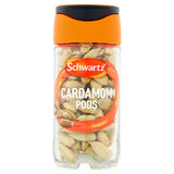 Schwartz Cardamom Pods 26g glass jar container (British brand)