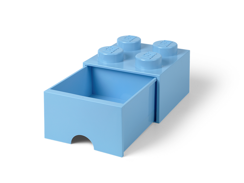 4-Stud Brick Drawer – Light Blue
