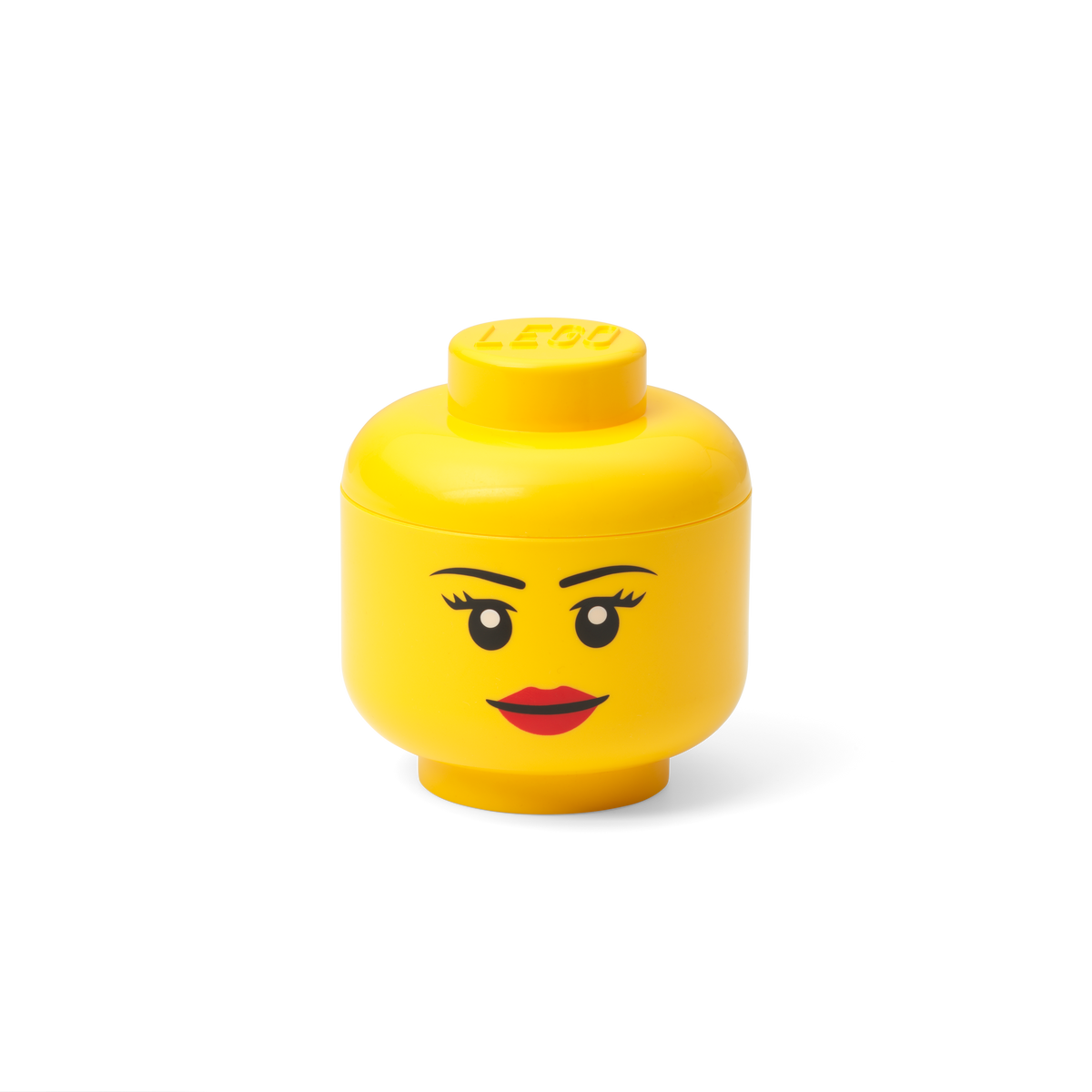 LEGO Storage Head Mini Girl, UK version storage brick container