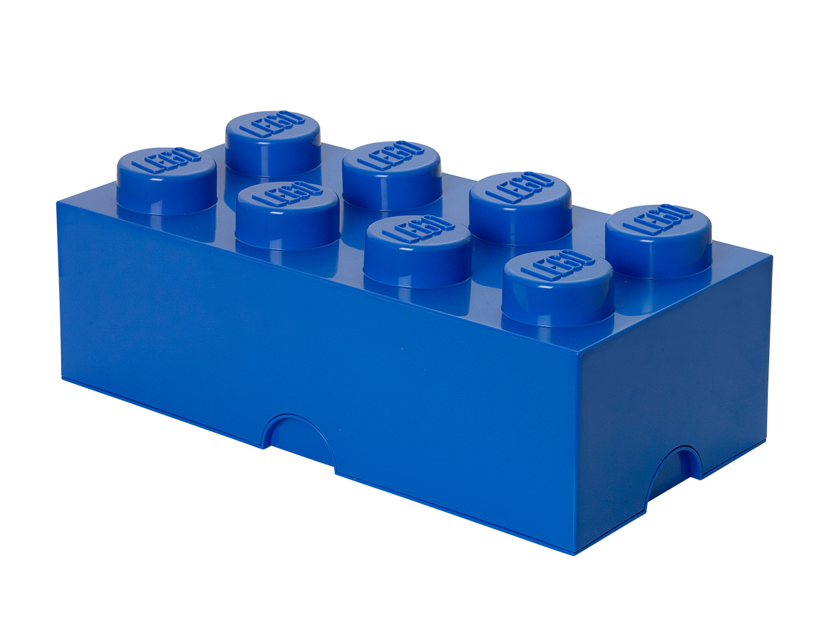 LEGO blue storage brick container imported from the UK