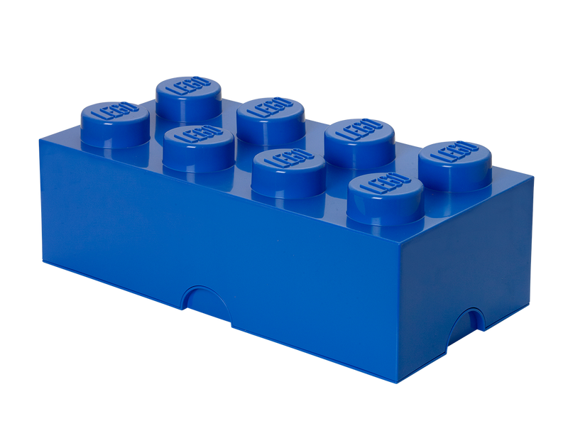LEGO blue storage brick container imported from the UK
