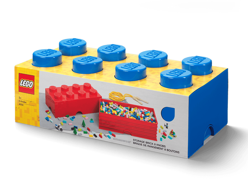 LEGO blue storage brick container imported from the UK