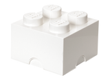 LEGO 4-Stud Storage Brick White (British brand)