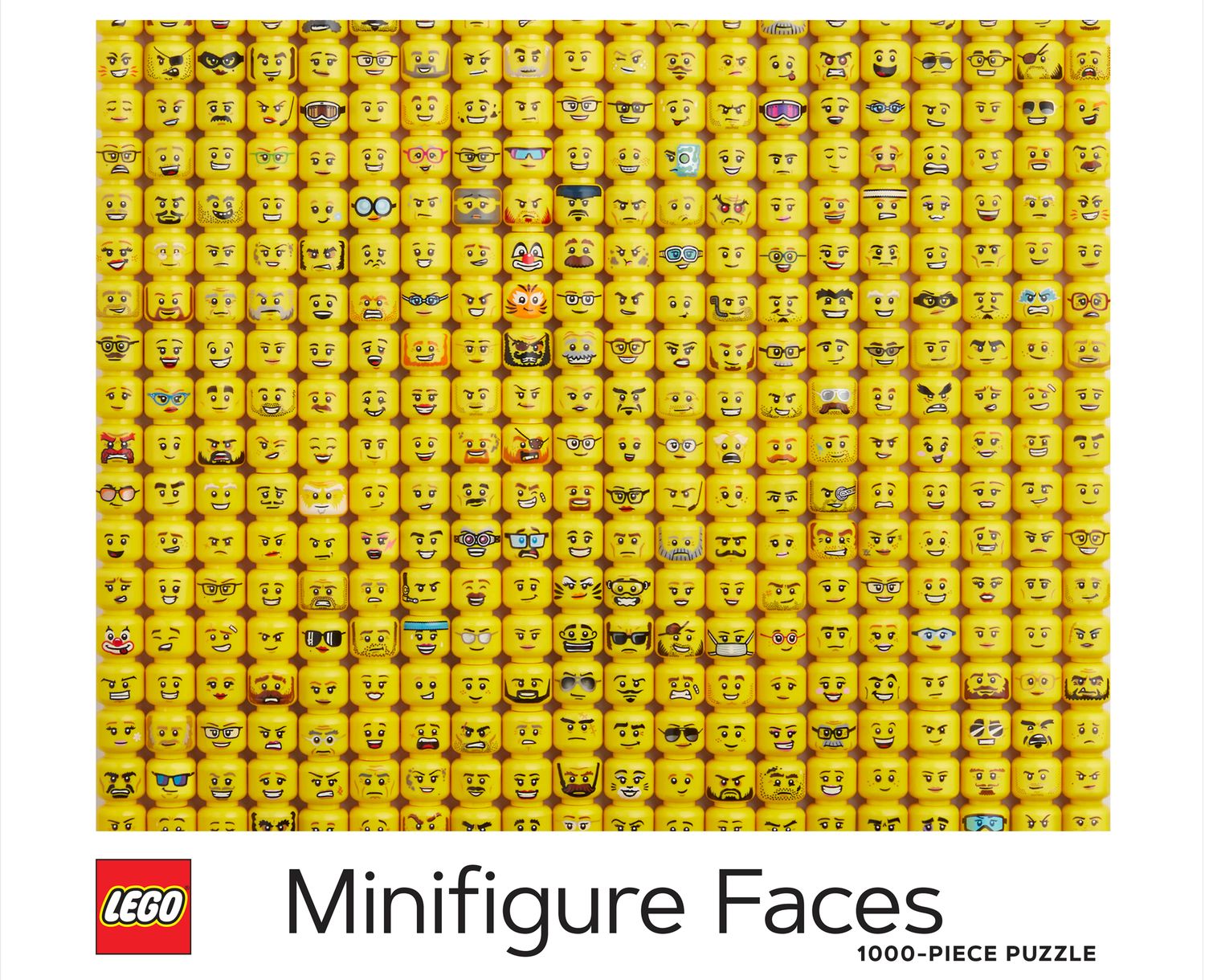LEGO Minifigure Faces puzzle 1000-piece, imported from the UK