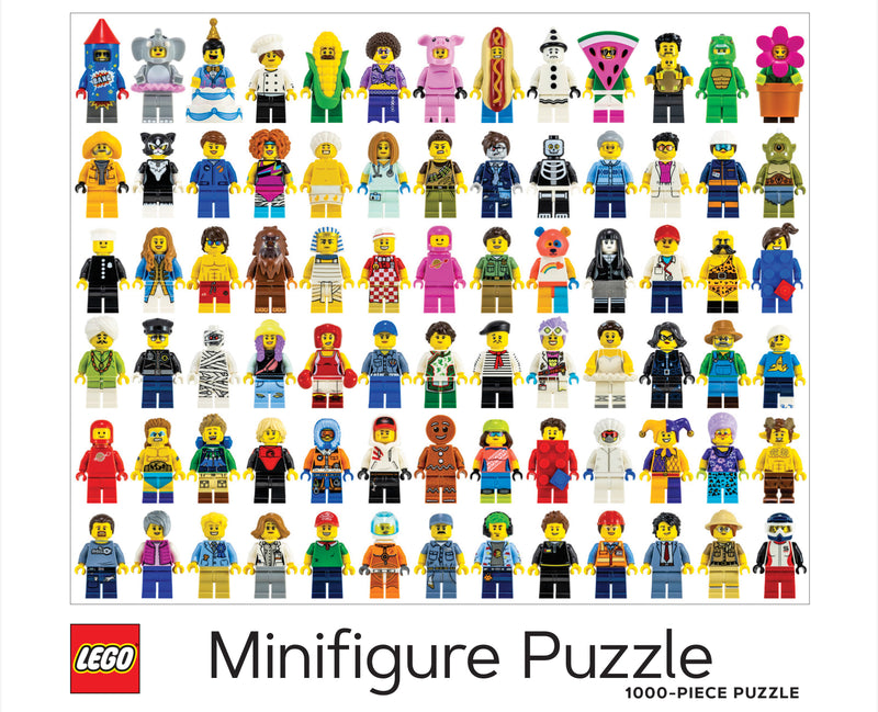 LEGO Minifigure 1000 Piece Jigsaw Puzzle, imported from the UK
