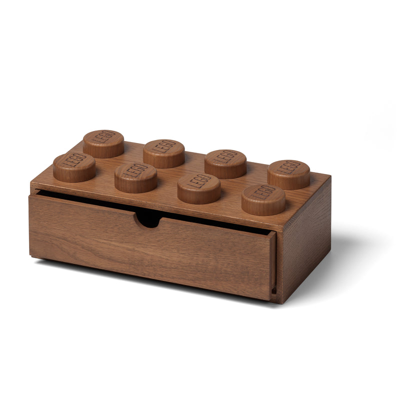 Wooden Desk Drawer 8 Dark Oak