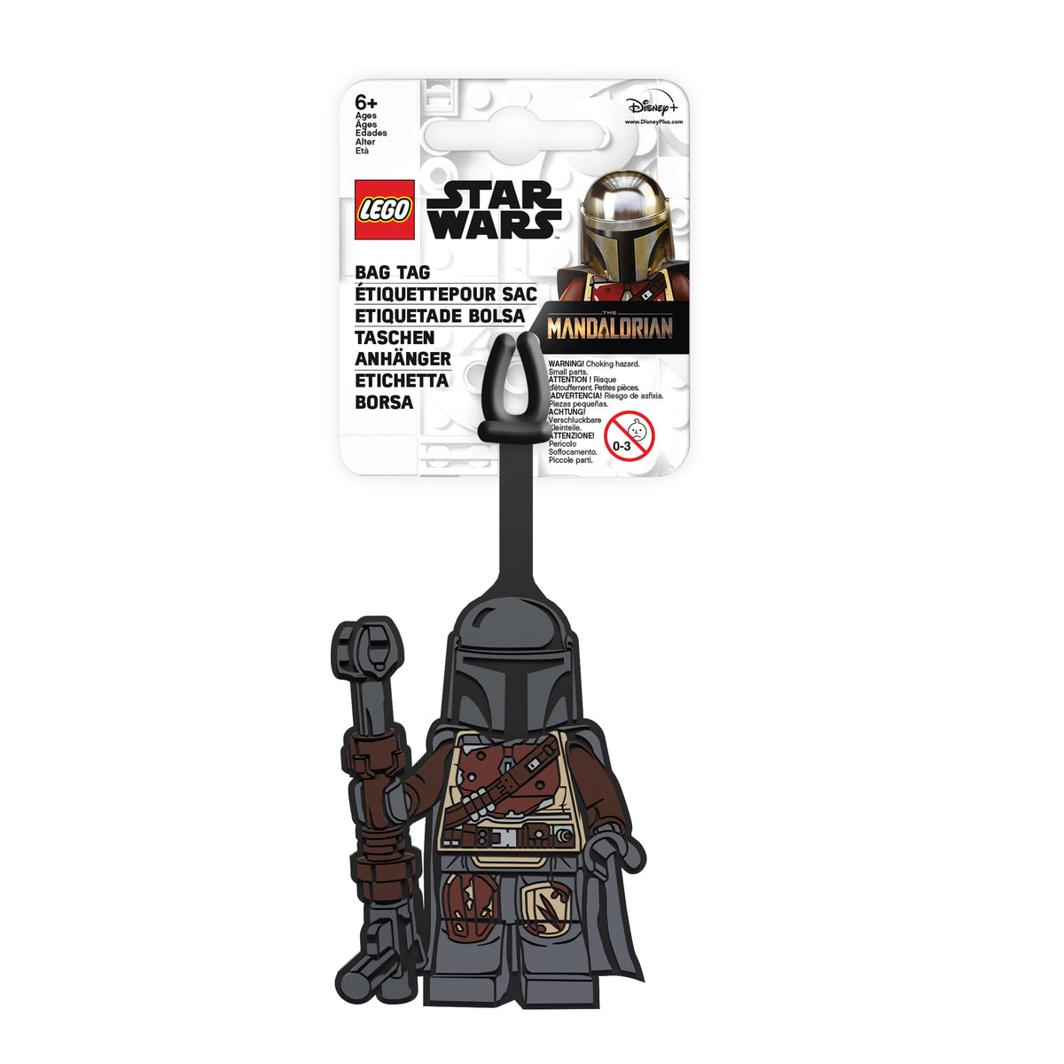 LEGO The Mandalorian bag tag 18cm long silicone (British brand)