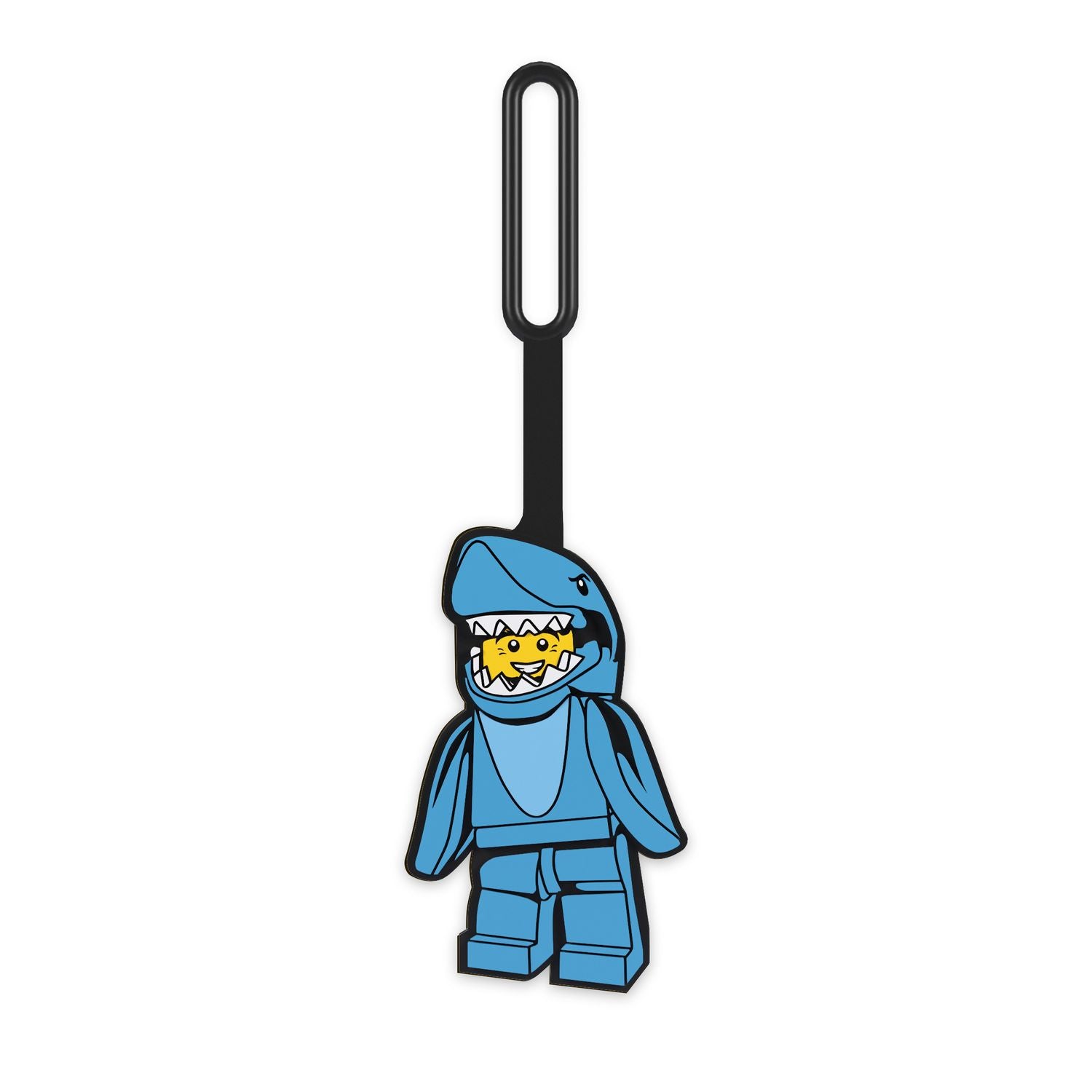 LEGO Shark Suit Guy Bag Tag Silicone Strap 22cm (British brand)