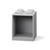 4-Stud Brick Shelf – Gray