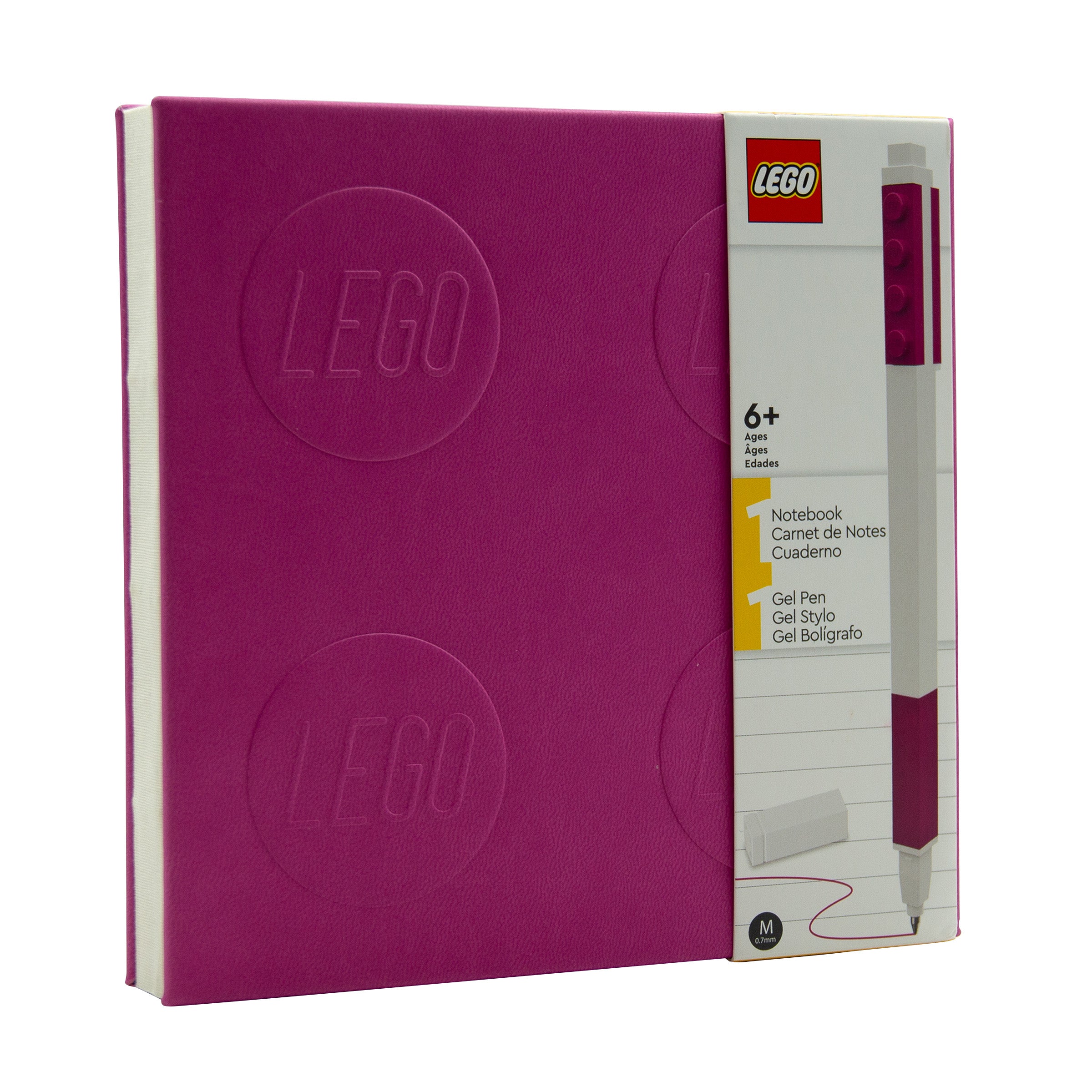 LEGO notebook gel pen violet, imported from the UK