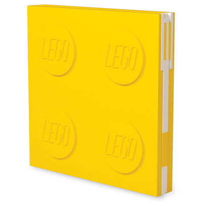 LEGO Locking Notebook with Gel Pen Yellow Stationery Set