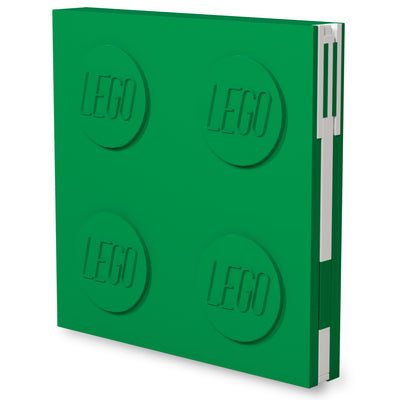 LEGO Locking Notebook with Gel Pen - Green Stationery Set